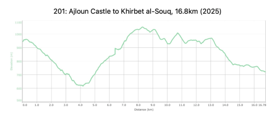 201: Ajloun to Khirbet Al-Souq